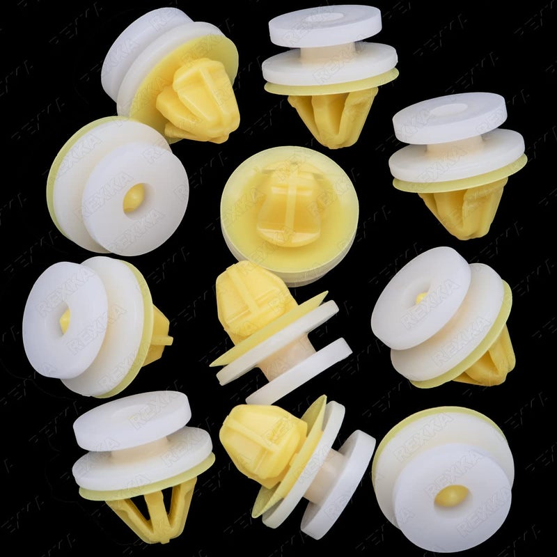 Rexka 10pcs Wheel Flare Moulding Clips DYC101420 Compatible with Land Rover Freelander Ranger Rover LR3 LR4 - Image 1