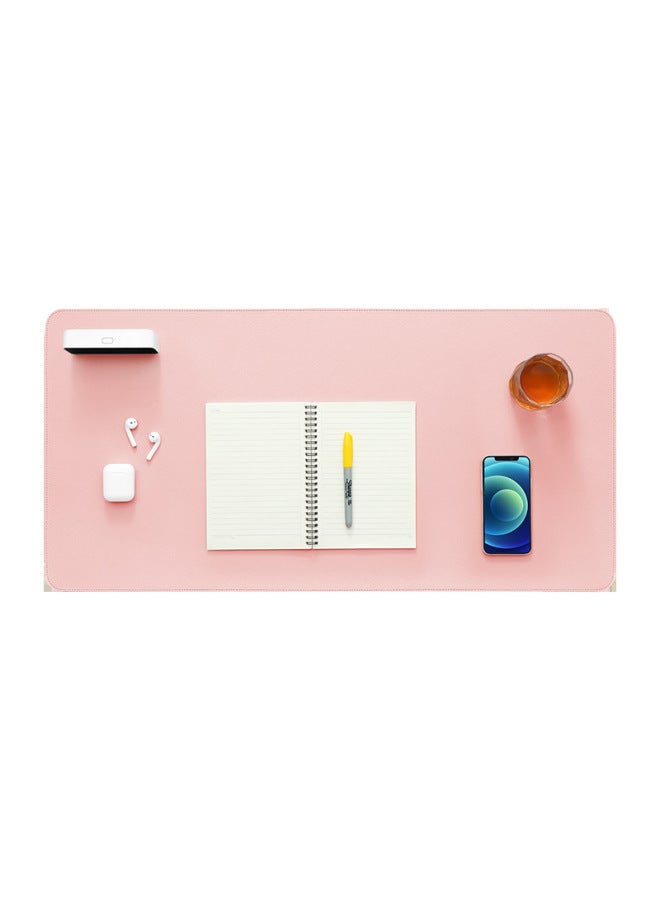 Oversized Solid Color Double-sided Leather Mouse Pad Custom Computer Office Desk Pad Advertising Leather Calendar Mouse Pad Desk Pad-Color:80*40cm-Pattern:Cork + Jelly Powder (no Car Line)  - Image 1