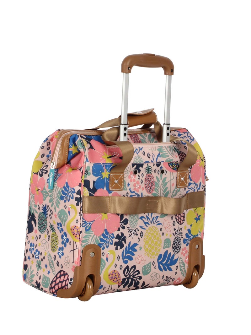Lily Bloom Design Pattern Carry on Bag Wheeled Cabin Tote (Cabin Pink) - Image 3