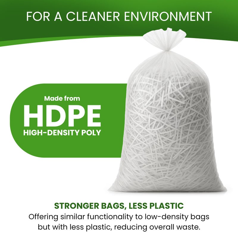 Betta 40-45 Gallon Clear High-Density Trash Bags, 150 Count Box, (40x48-inch) Commercial Medium-Duty Garbage Can Liners - Image 4