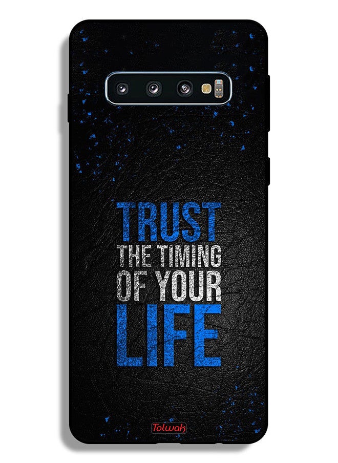 Tolwak Samsung Galaxy S10 4G Protective Case Cover Trust The Timing Of Your Life  - Image 2