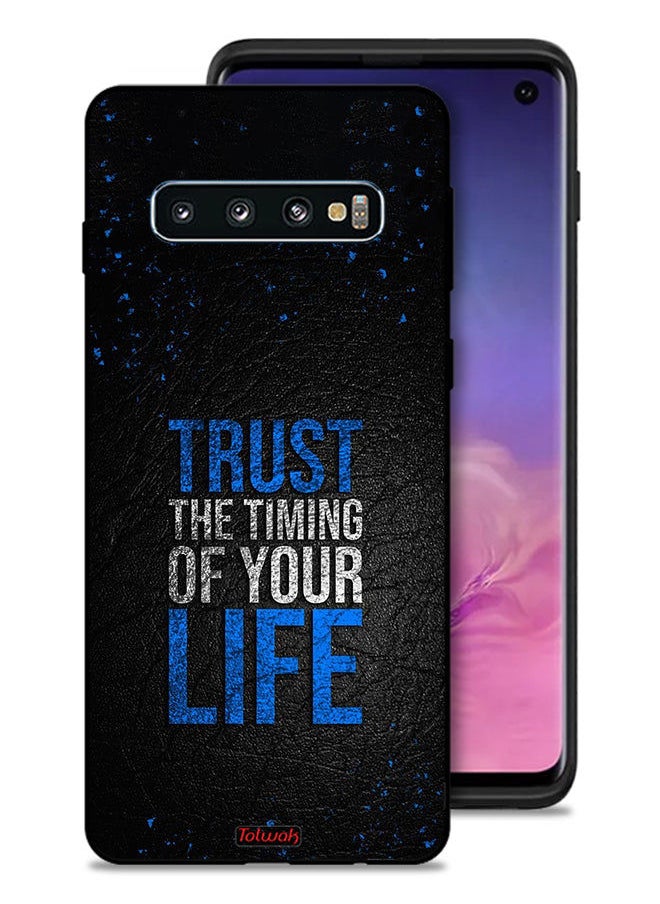 Tolwak Samsung Galaxy S10 4G Protective Case Cover Trust The Timing Of Your Life  - Image 1