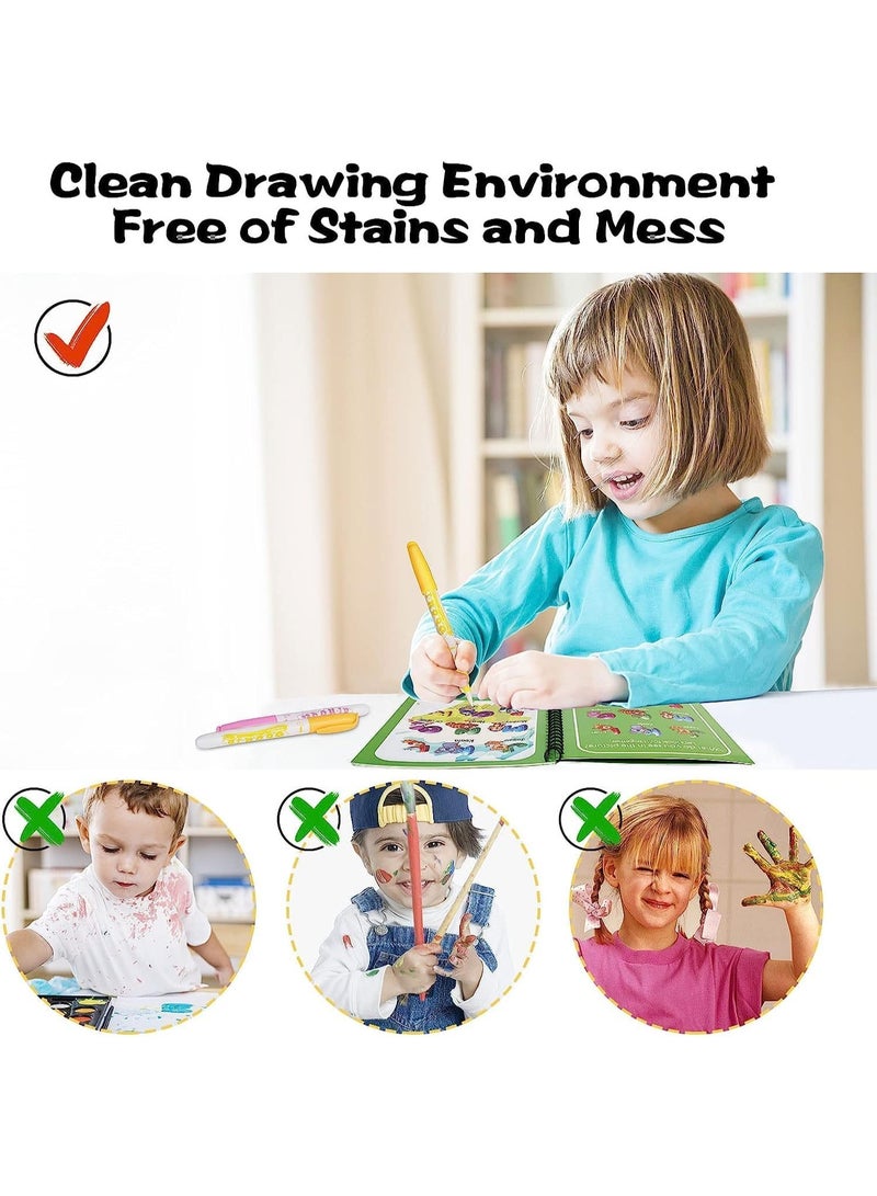 Water Coloring Books for Toddlers, Water Painting Book for Toddlers, Paint with Water Books for 3-5, Water Doodle Book Toys, Travel Toys for Toddlers, Toddler Travel Toys (6 Pack)  - Image 5