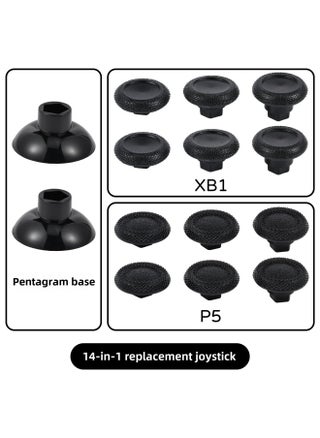 PS5/PS4/XB1/handle 14-in-1 Suit Universal Swing Head Replacement Rocker Button Cap-Product Color:PS5/XB1 Suit/14 In 1-Black/with Packaging - pzsku/ZC3C68CCEB2C14F43291DZ/45/_/1742551579/28486e07-aa5a-4873-9930-5d62c52892cc