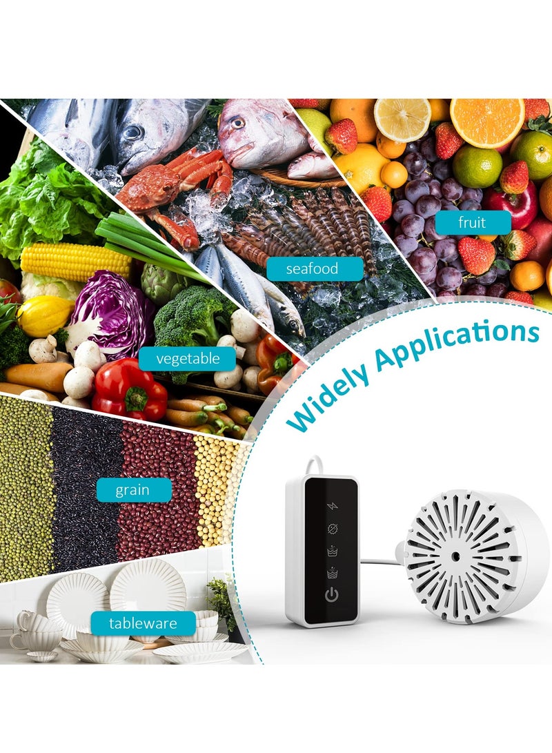 Excefore Upgraded 2-in-1 Fruit and Vegetable Washing Machine, Portable OH-ion Purifier Cleaner Device for Fruit, Vegetables, Rice, Meat, and Tableware - Image 3