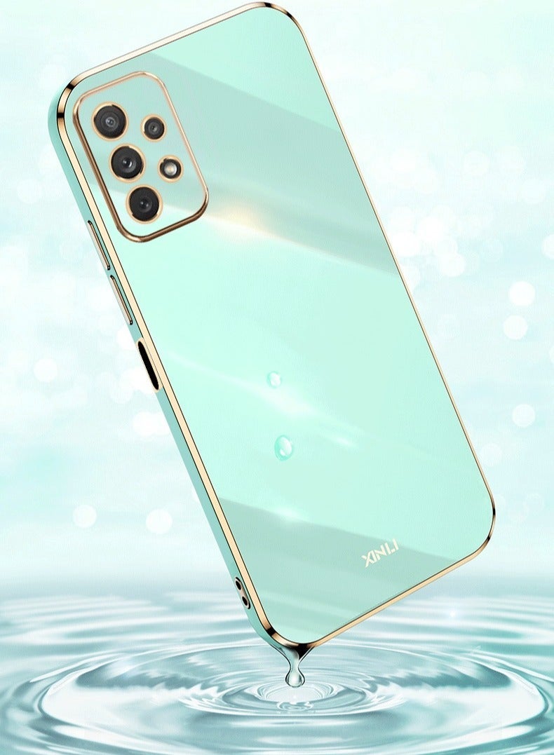 Color Fans Mobile Phone Case for Samsung  Galaxy A52 Electroplated Protective Case Green - Image 4