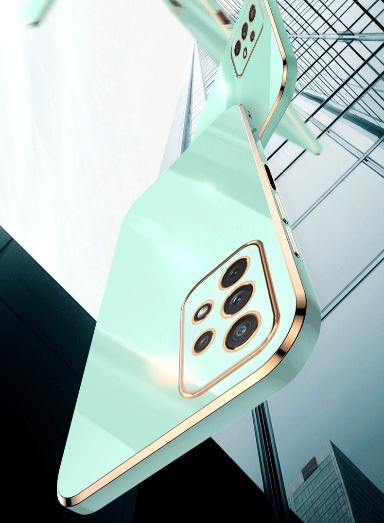 Color Fans Mobile Phone Case for Samsung  Galaxy A52 Electroplated Protective Case Green - Image 2