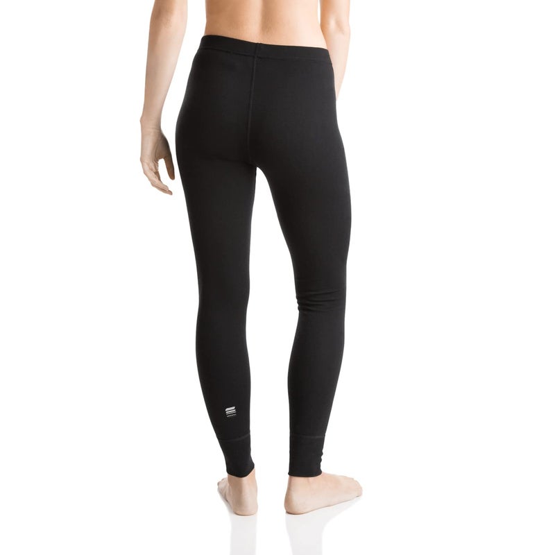 MERIWOOL Womens 100% Merino Wool Base Layer Thermal Pants Black - Image 2
