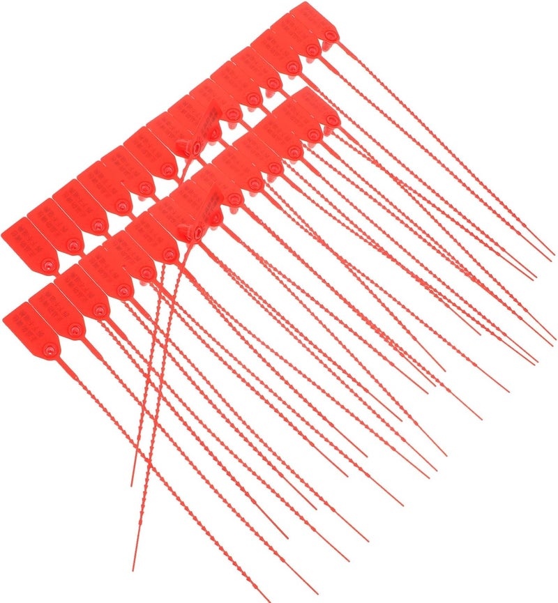 100Pcs Wire Tie Wraps with Random Codes and Sign Board for Secure Cable Management Weather Resistant for Home Office Garage and Workshop Use - Image 1