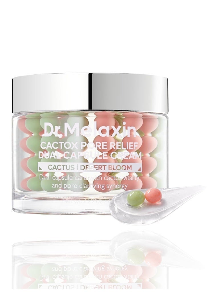 دكتور ميلاكسين د. ميلاكسين Cactox Pore Dual Capsule Cream - كريم وجه مرطب لتقليل مظهر المسام مع خلاصة الصبار وPDRN وكولاجين نباتي - Image 1