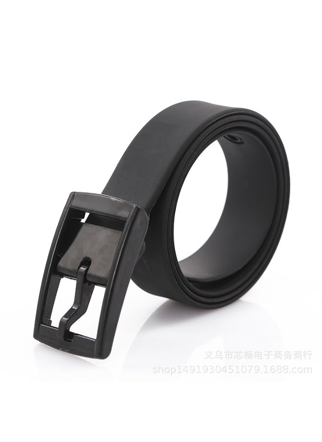 xozgdovg Silicone Belt Candy Aroma Couples Fashion Black 