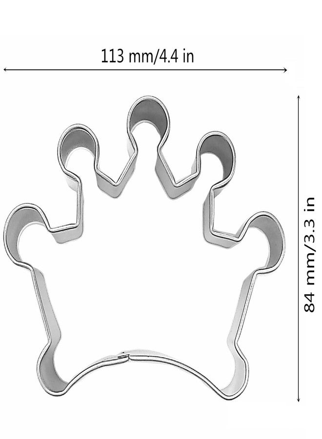Comais Large Size Crown Shaped Cookie Cutter, Stainless Steel Queen/King/Prince/Princess Crown Cookie Cutter (Model 2) - Image 3