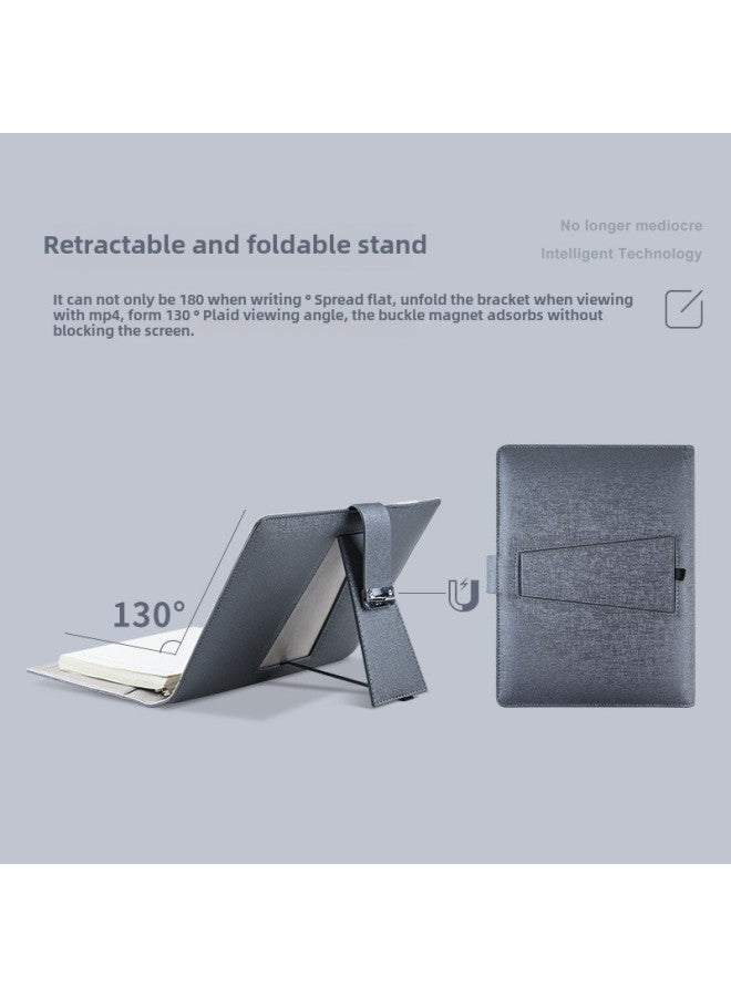 Multifunctional Video Player Notebook Fingerprint Lock Wireless Charging Notepad High-end Gifts Customizable Logo-Body Color:Gray U Disk Model + 7inch Screen + 10000 Mah + 16g + Wireless Charging-Memory Capacity:8GB  - Image 4