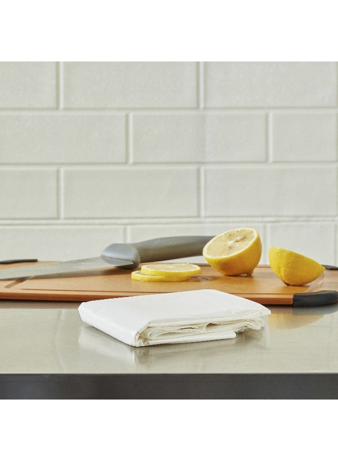 Restaurantware 42 × 27.5 بوصة مآزر قابلة للتصرف، 1000 مئزر واقي قابل للتصرف للبالغين - خفيف الوزن، غير محدد الجنس، مآزر بلاستيكية بيضاء للتخلص منها، للطهي، والتنظيف، أو الرسم - Image 5