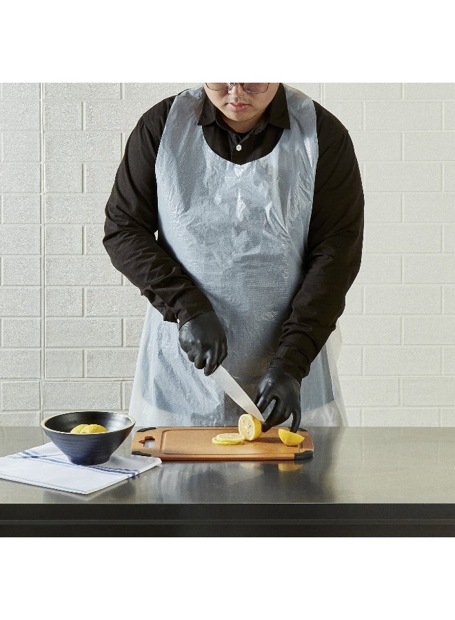 Restaurantware 42 × 27.5 بوصة مآزر قابلة للتصرف، 1000 مئزر واقي قابل للتصرف للبالغين - خفيف الوزن، غير محدد الجنس، مآزر بلاستيكية بيضاء للتخلص منها، للطهي، والتنظيف، أو الرسم - Image 3