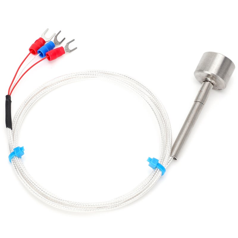 Temperature Sensor: 304 Stainless Steel - Quick Response High Accuracy - Waterproof Corrosion Resistant Probe With Magnetic Super Suction for Pump Motors Boilers Storage Tanks Heat Exchangers - Image 1