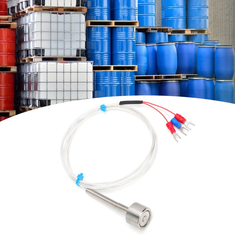 Temperature Sensor: 304 Stainless Steel - Quick Response High Accuracy - Waterproof Corrosion Resistant Probe With Magnetic Super Suction for Pump Motors Boilers Storage Tanks Heat Exchangers - Image 4