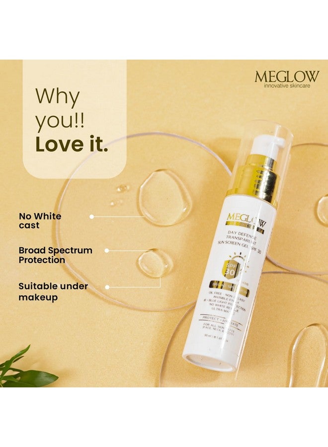 Meglow Daily Skin care Combo pack of 3 -Meglow Sunscreen Transparant/Invisible Gel SPF-30 (50ml)+ BB Cream (30gm)+Rose water facial Mist (100ml)- for sun protection, moisturizing & hydrating skin - Image 3