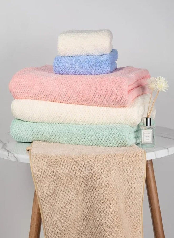 LINEAR Microfiber Bath Towel & Hand Towel Set/Towel for Bath/Microfiber Towels for Bath Large Size/Bath Towel for Men and Women/300 GSM (140 cms * 70 cms) Pack of 2 (Pink & Blue) - Image 5