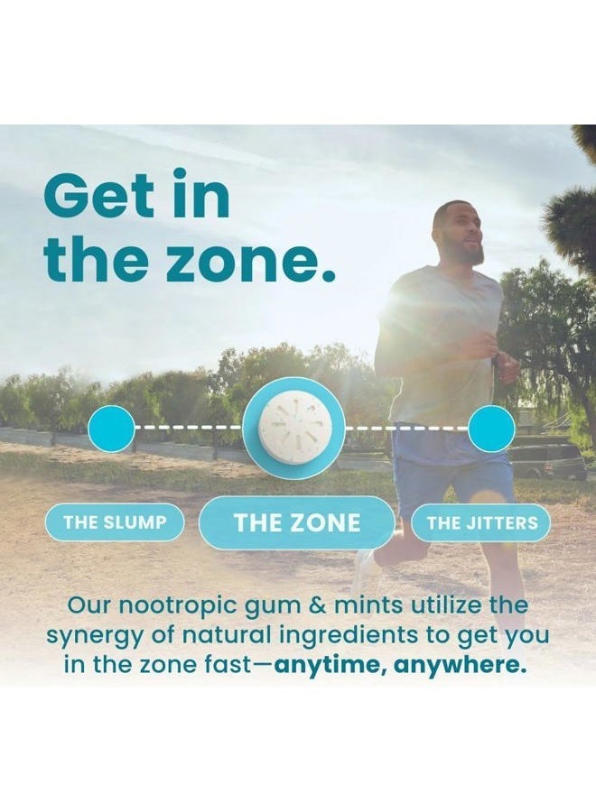 Neuro Gum Energy Caffeine Gum (90 Pieces) - Sugar Free with L-theanine + Natural Caffeine + Vitamin B12 & B6 - Nootropic Energy & Focus Supplement for Women & Men - Keto & Vegan, Peppermint Flavor - Image 3