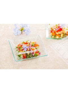 Restaurantware Restaurantware-LIDS ONLY: Lids For 16 Ounce Disposable Bowls, 100 Lids For Appetizer Bowls- Containers Sold Separately, Sturdy, Clear Plastic Lids For 16 Ounce Kova Dessert Bowls, Secure Fit  - Image 3