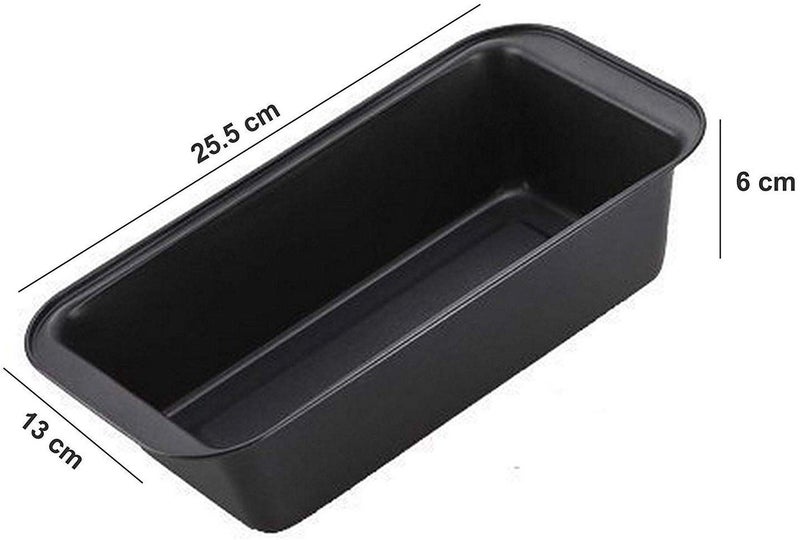 NF Noble Foods Rectangular Loaf Pan NonStick Bread Cake Bakeware Toast Oven Baking Mold for Cooking Meat Snacks Fried Eggs Barbecue Dessert 25cm - Image 2