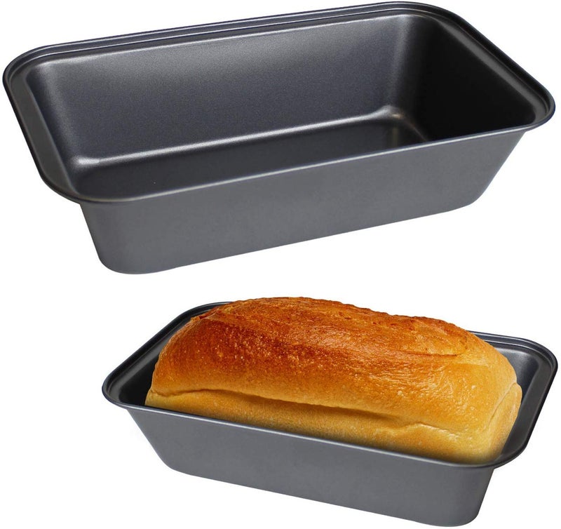NF Noble Foods Rectangular Loaf Pan NonStick Bread Cake Bakeware Toast Oven Baking Mold for Cooking Meat Snacks Fried Eggs Barbecue Dessert 25cm - Image 1