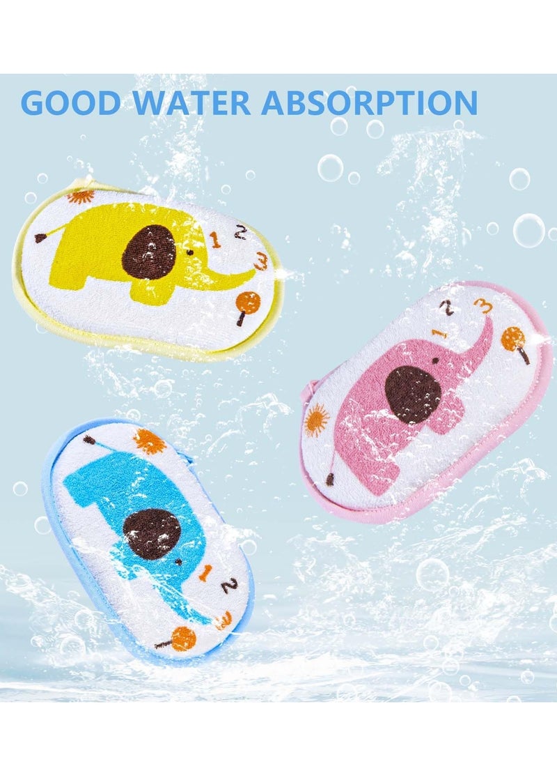 Generic - Baby Bath Sponge Soft Foam Scrub Natural Sponge for Bath, Shower Scrub Body Sponge for Kids/Babies (Blue Elephant) - Image 1