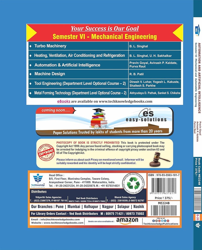 Automation & Artificial Intelligence For Mumbai University B.E. Mechanical & Automobile Engineering Sem 6 - Image 2