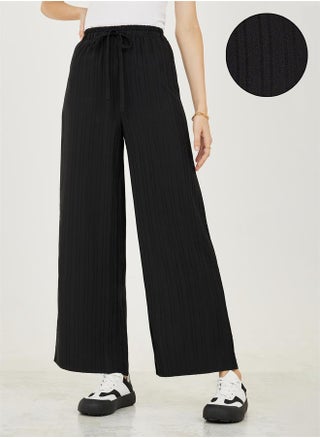 Textured Wide Leg Pants with Drawstring - pzsku/ZC3C7067B9EF045EFAA50Z/45/_/1716814775/7b2385c4-0403-4197-894b-fe2e4b838b9f