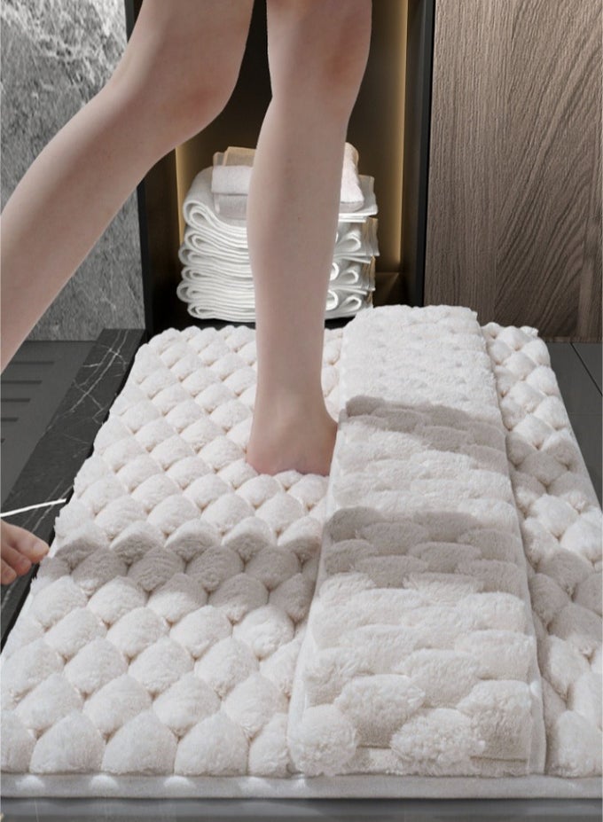 PREMIUM BATHROOM RUG - TAKE CARE OF BOTH THE SOLES AND INSTEPS,SUPER ABSORBENT NON - SLIP MAT - PLUSH CLOUD - LIKE VELVET MEMORY FOAM - THICKENED 30MM FOR ULTIMATE COMFORT15.75*23.62INCH