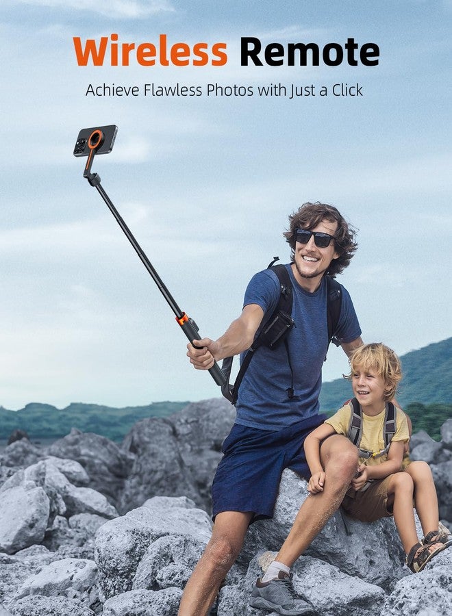 TODI 65" Magnetic Tripod for iPhone with Remote, Selfie Stick for iPhone Magsafe, Cell Phone Tripod Stand for Recording, Travel Tripod Compatible with 16/15/14/13/12 Series - Image 5