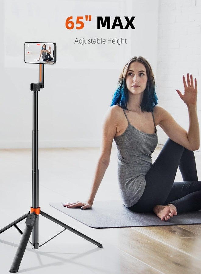 TODI 65" Magnetic Tripod for iPhone with Remote, Selfie Stick for iPhone Magsafe, Cell Phone Tripod Stand for Recording, Travel Tripod Compatible with 16/15/14/13/12 Series - Image 3