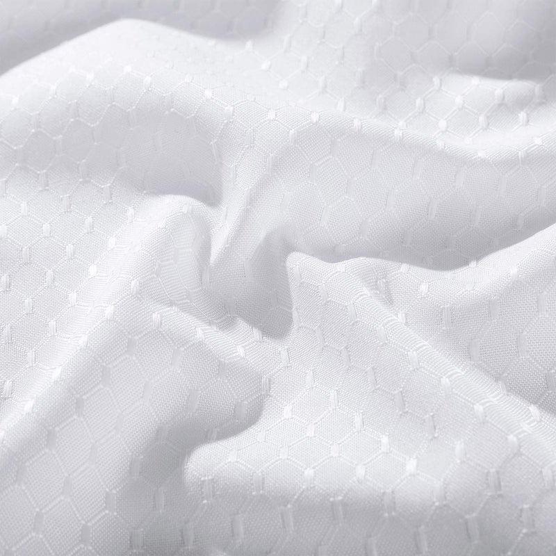 JUCFHY Jacquard Morrocan Rectangle Christmas Table Cloth Oil-Proof Spill-Proof and Water Resistance Tablecloth Decorative Fabric Table Cover for Outdoor and Indoor Use 52 x 70 Inch White - Image 5
