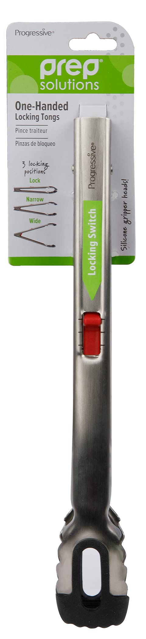 Prepsolutions Prep Solutions 12-Inch Stainless Steel One-Handed Locking Tongs – Ergonomic Design for Easy Gripping and Serving - Image 4