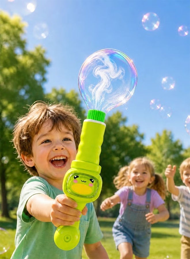 Smoke Bubble Maker Toy, Rechargeable Automatic Smoke Bubble Maker, Magic Smoke Bubble Machine with Colorful Elastic Bubbles & Smoke Effect, for Parties Outdoor Interactive Fun - Image 4