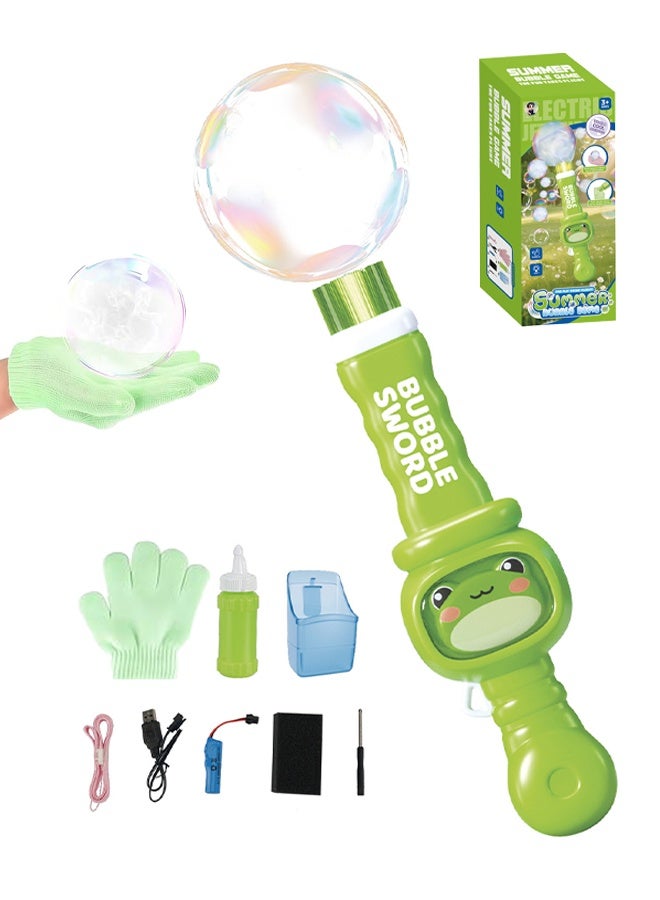 Smoke Bubble Maker Toy, Rechargeable Automatic Smoke Bubble Maker, Magic Smoke Bubble Machine with Colorful Elastic Bubbles & Smoke Effect, for Parties Outdoor Interactive Fun - Image 1
