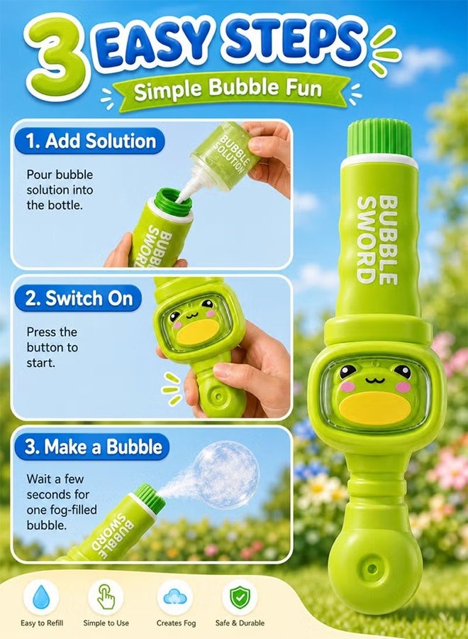 Smoke Bubble Maker Toy, Rechargeable Automatic Smoke Bubble Maker, Magic Smoke Bubble Machine with Colorful Elastic Bubbles & Smoke Effect, for Parties Outdoor Interactive Fun - Image 5