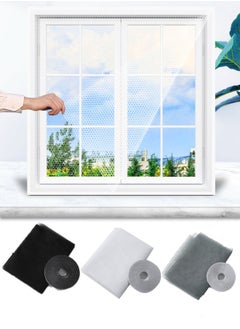زفيف 3pcs نافذة صافوي نافذة داء حشرات الحشرات ذاتي الستارة الستار شاشة واقي النحل مع 3 أشرطة 1.3 × 1.5M شاشة الشاشة شبكة الشاشة للحفاظ على الحشرات والذباب  - Image 1