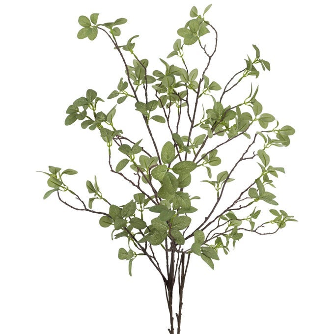 2 pcs Artificial Greenery Stems 413 Tall Fake Plants Branches Faux Greenery Ficus Twig Leaf for Home Garden Shop Office Desk Decoration