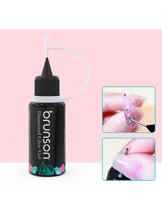 brunson Nails Clear Glue Gel Pen Tips for Filling Gem Crystal Diamond Jewelry Decoration BNWDG - Image 2