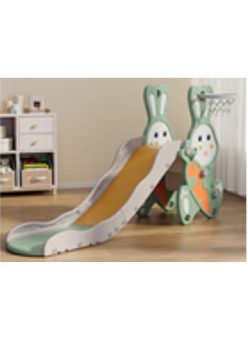 فول جوي زحليقة أطفال مع طوق كرة سلة للاستخدام الداخلي والخارجي