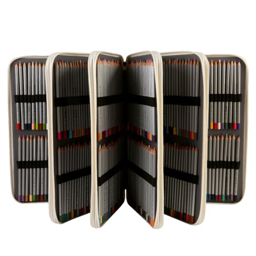 Lbxgap Portable Colored 480 Slots Pencil case Organizer with Printing Pattern for Watercolor Pens or Markers, Pencil Case Organizer for Artist - Image 2