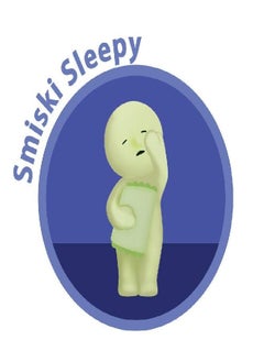 Dreams Smiski Glow in The Dark Figure, Bed Series, Random Style, 1 Pack