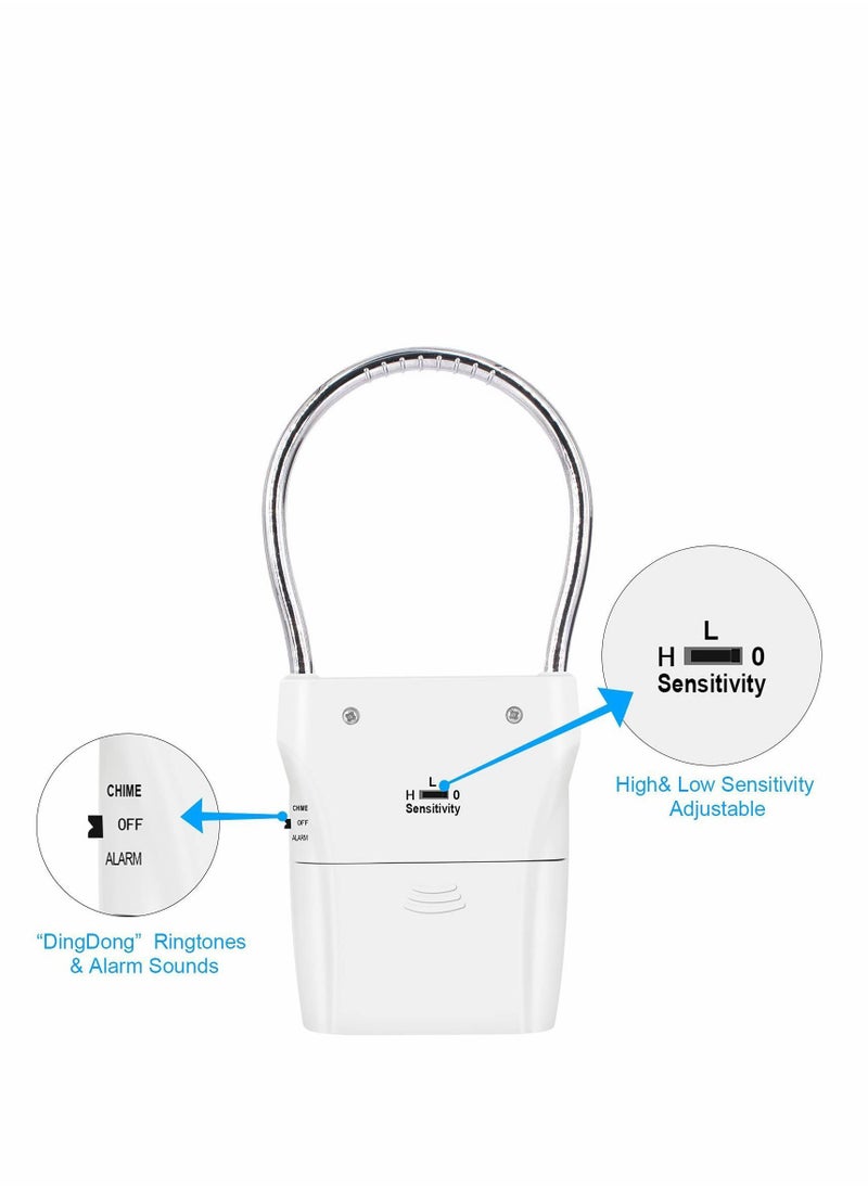 Y&D - Door Handle Alarm Window Sensor with 120db Audible up to 500 Ft (150M) Touching Vibration Triggered Security for Travel Hotel Apartment Home - Image 1