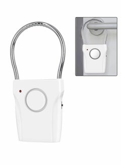 Door Handle Alarm Window Sensor with 120db Audible up to 500 Ft (150M) Touching Vibration Triggered Security for Travel Hotel Apartment Home
