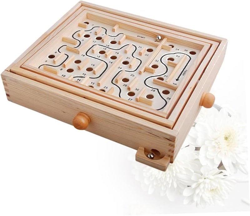 VANZACK Wooden Maze Puzzle Bead Educational Toys for Boys and Girls - Image 3