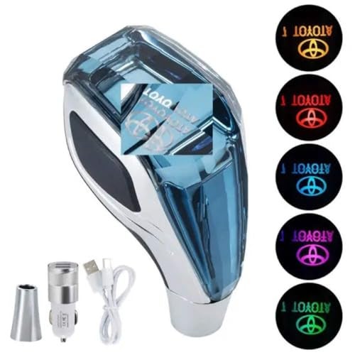Car Craft Compatible With Toyota Urban Cruiser Innova Crysta Hycross Glanza Rumion Fortuner Land Cruiser Prado Hilux Camryvellfire Altis Etios Yaris Crystal Gear Knob Cover Handle 8/10/12mm Thread Car - Image 4