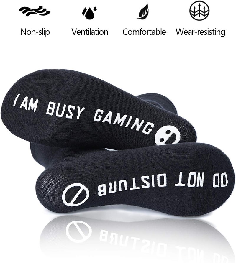 NDLBS Funny Christmas Gifts Novelty Gaming Socks Christmas Stocking Stuffers for Men Teens Boys Kids Him Adult Xmas Gifts - Image 3