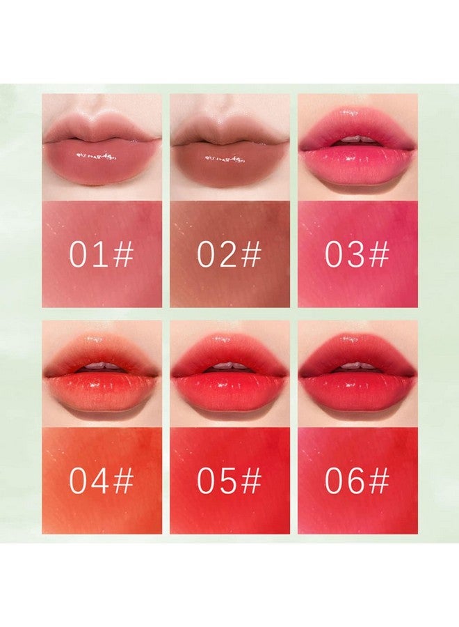 MinFei 6 Colors Lip Tint Stain Set,Korean Velvet Water Lip Tint,Natural Lip and Cheek Tint, Long lasting Non-Stick Cup Waterproof Lip Tint Makeup  - Image 2